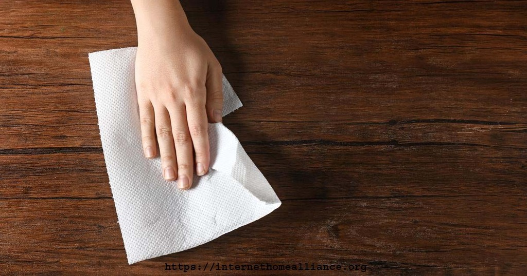 Blotting with Paper Towels - How To Get Wood Stain Out Of Carpet