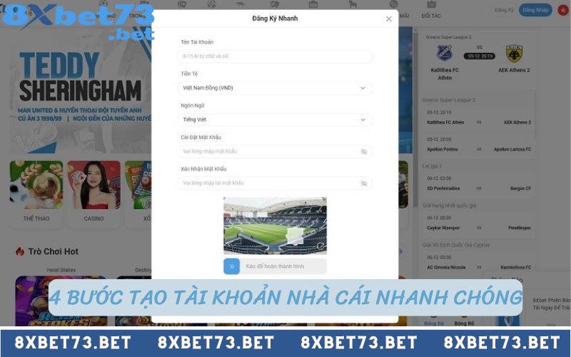 4 bước tạo tài khoản nhà cái nhanh chóng